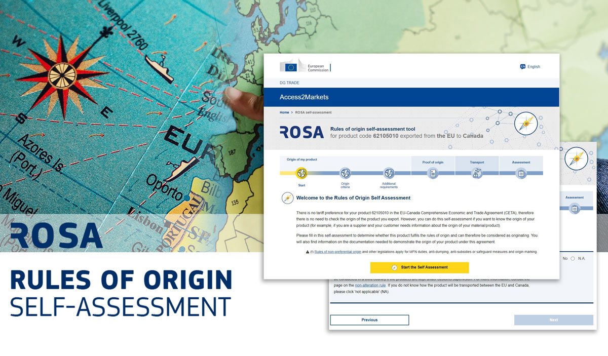 Como utilizar a ferramenta de autoavaliação das regras de origem (ROSA)